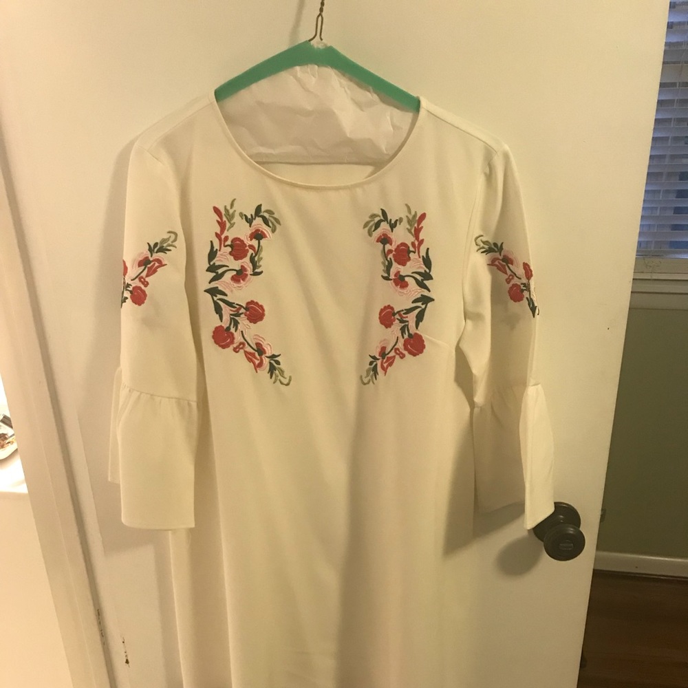 Chicwish white embellished dress